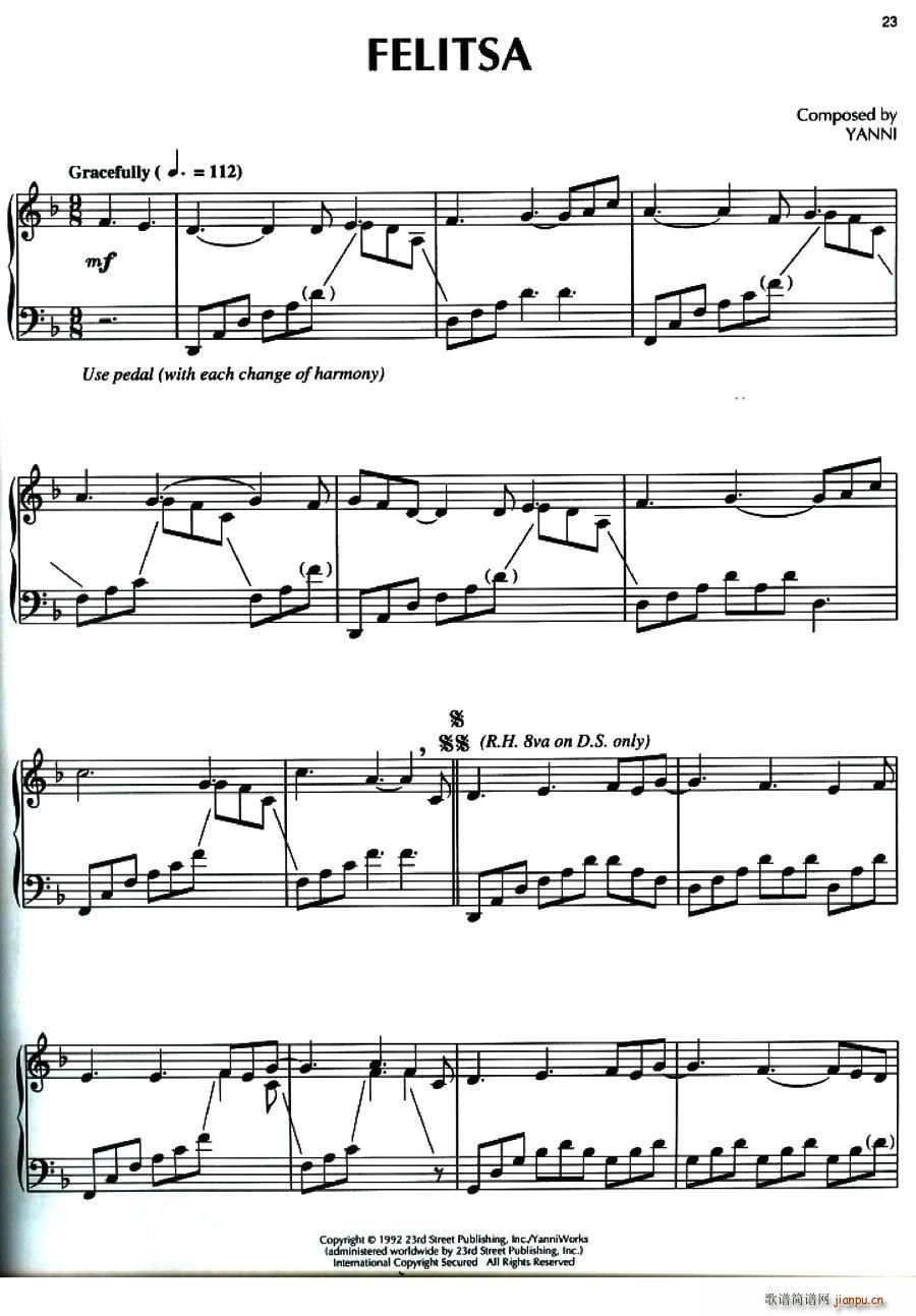 Felitsa(钢琴谱)1
