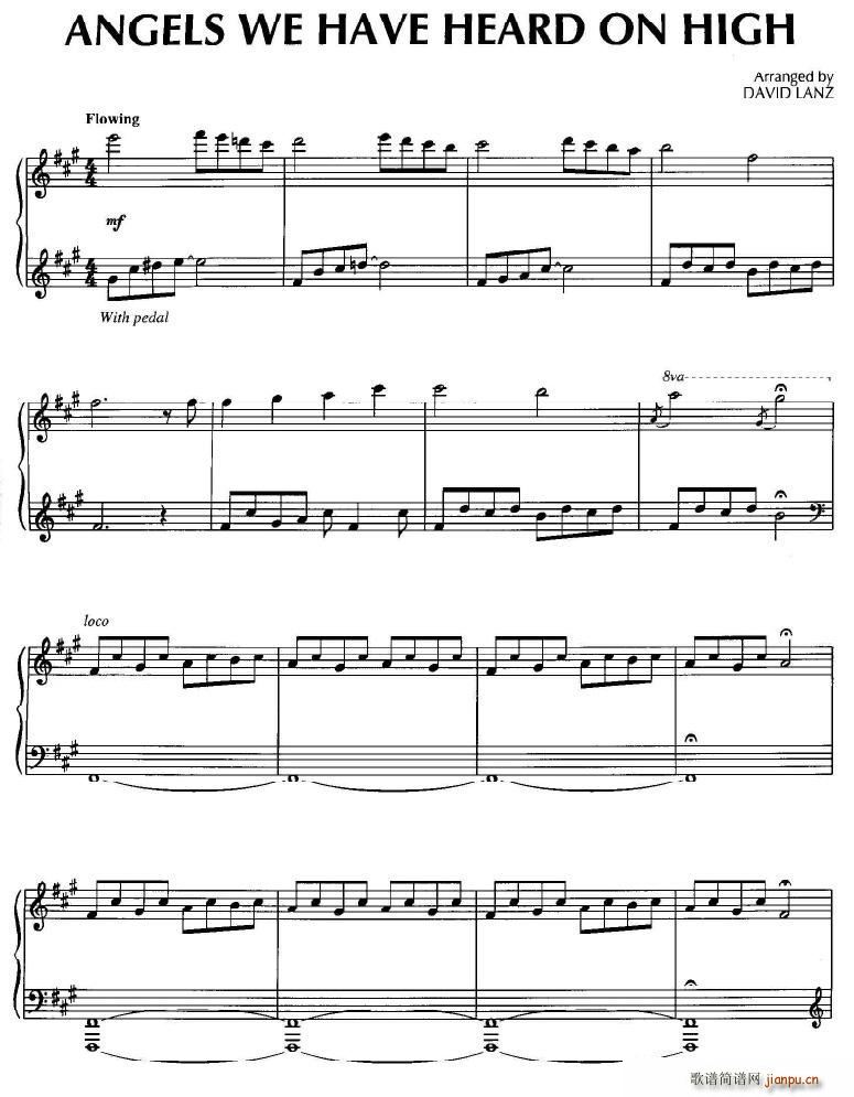 Angels We Have Heard On High(钢琴谱)1