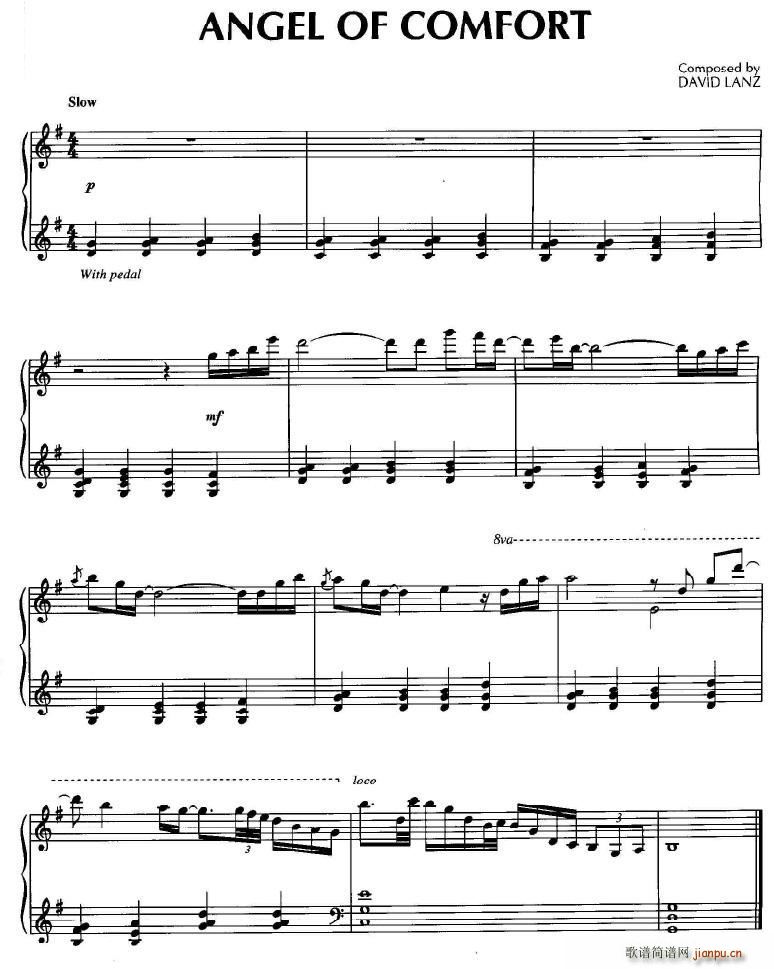 Angel Of Comfort(钢琴谱)1