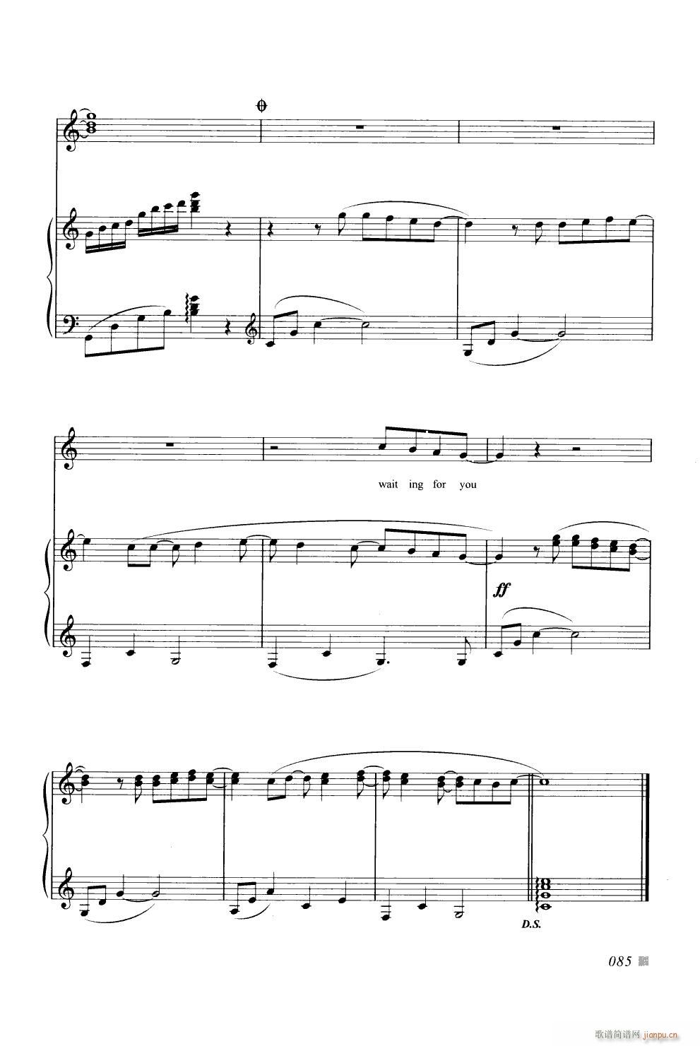 此情可待 Right Here Waiting 钢琴曲 英文(钢琴谱)5