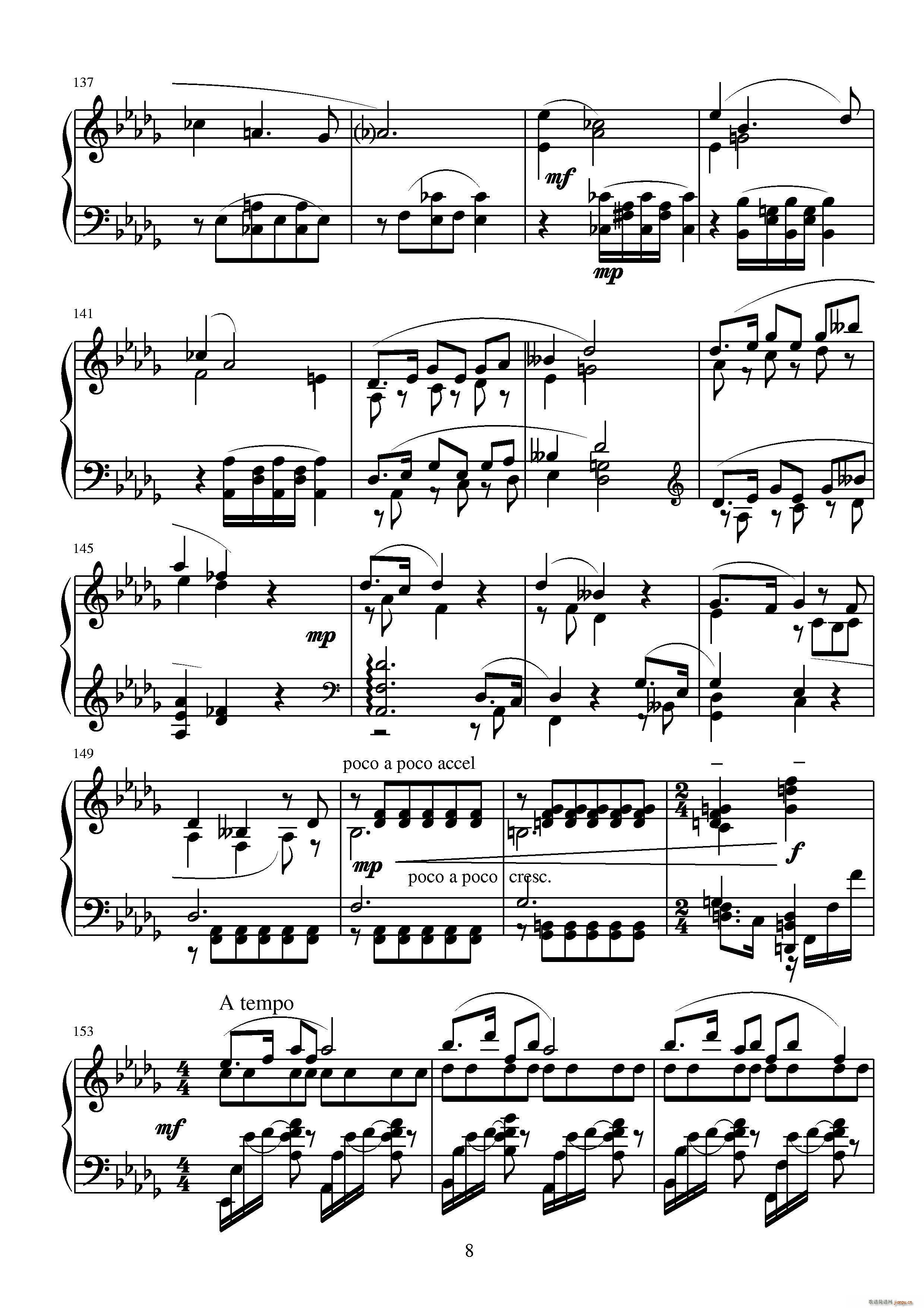 第十三钢琴奏鸣曲 葛清钢琴作品(钢琴谱)7