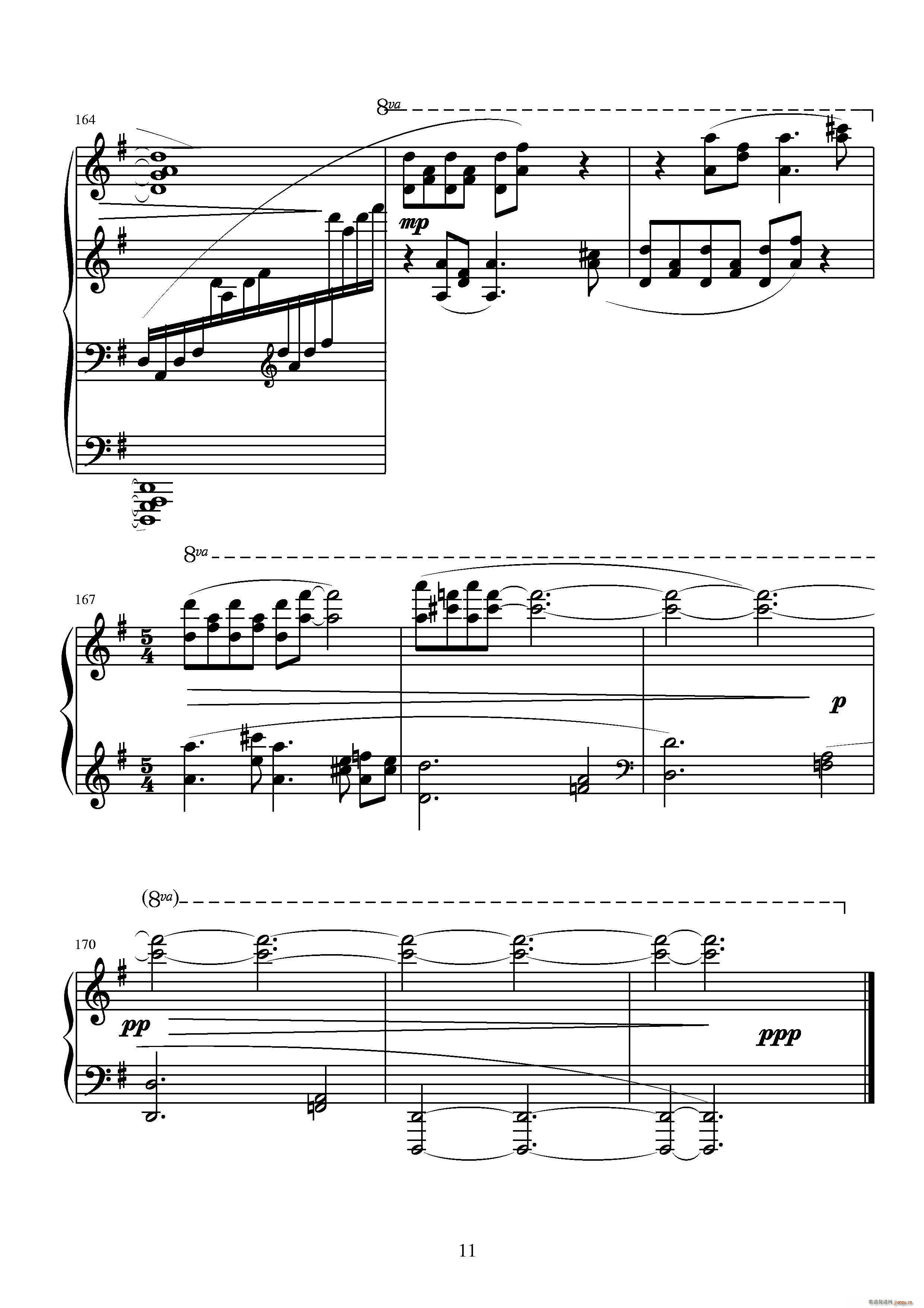 第十三钢琴奏鸣曲 葛清钢琴作品(钢琴谱)20