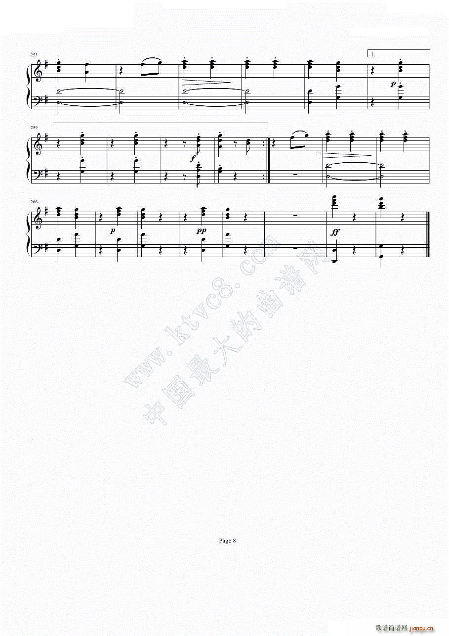 钢琴奏鸣曲4(钢琴谱)8