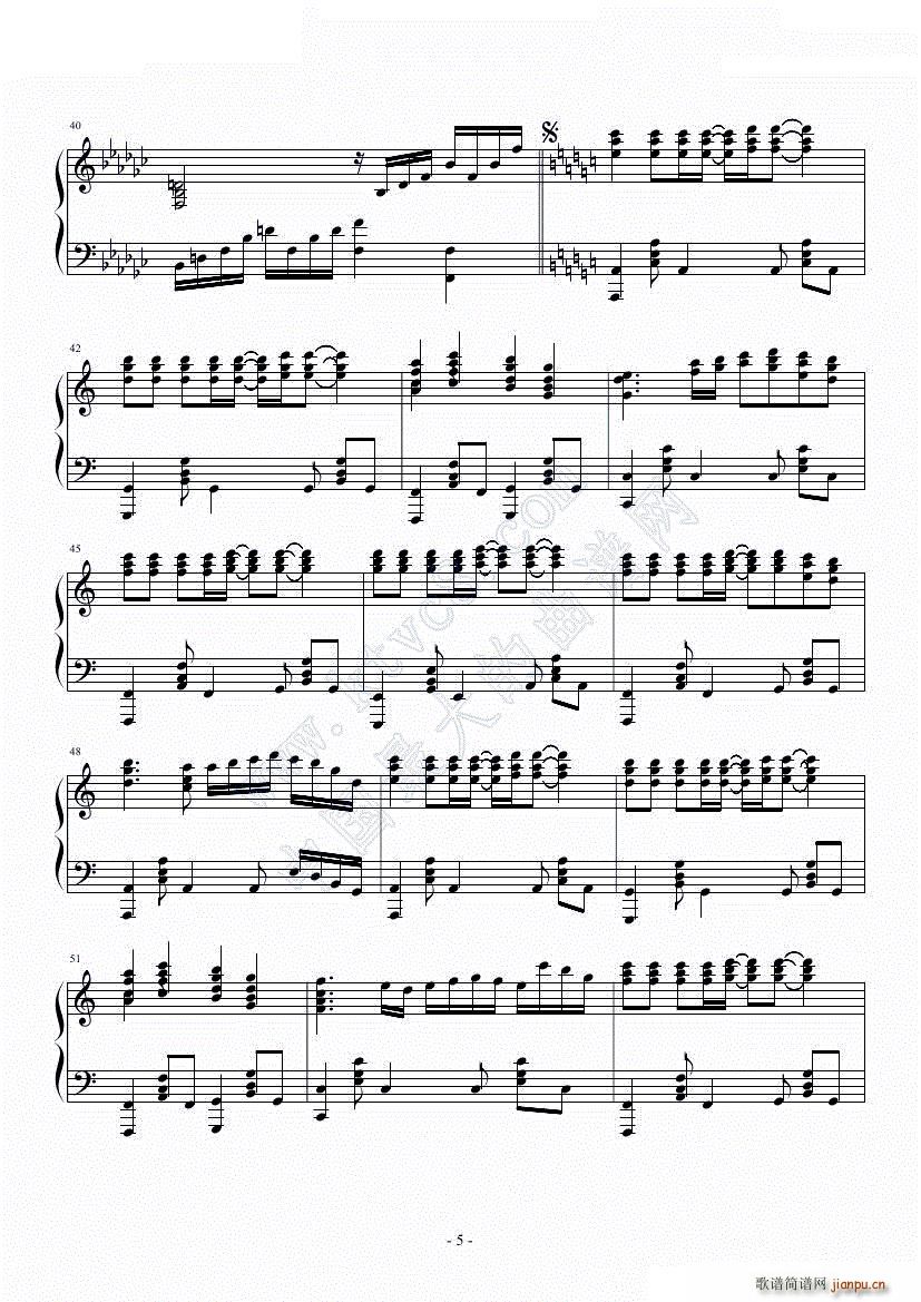 under the darkness 整理版(钢琴谱)6