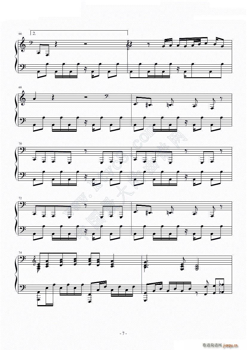 under the darkness 整理版(钢琴谱)8