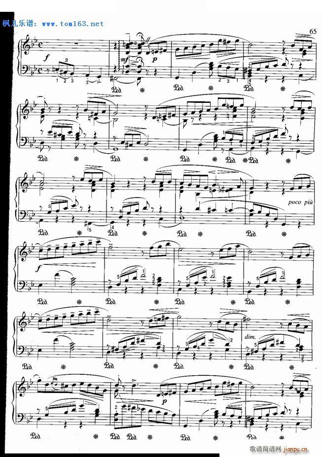 船歌 选自 四季(钢琴谱)3