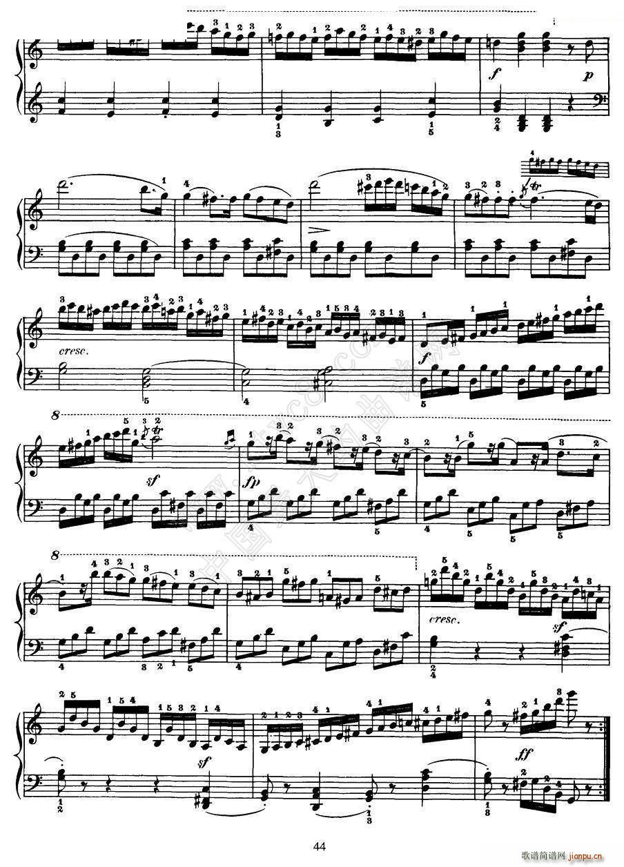 Czerny 100 Progressive Studies Op 139 69 77(钢琴谱)6