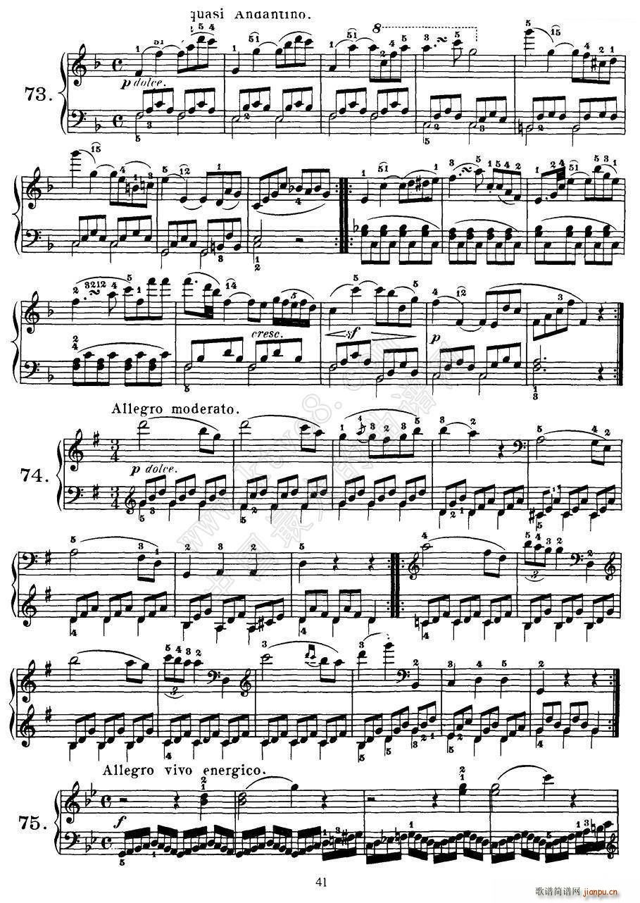 Czerny 100 Progressive Studies Op 139 69 77(钢琴谱)3