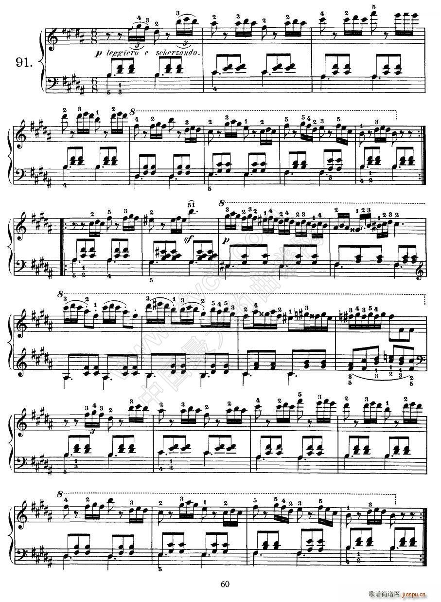 Czerny 100 Progressive Studies Op 139 91 100(钢琴谱)1