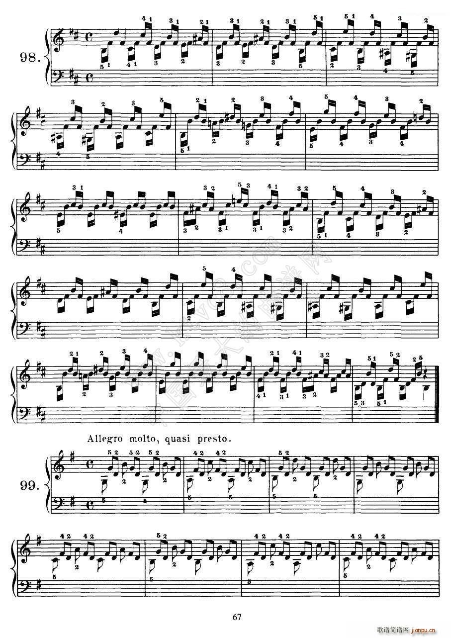 Czerny 100 Progressive Studies Op 139 91 100(钢琴谱)8