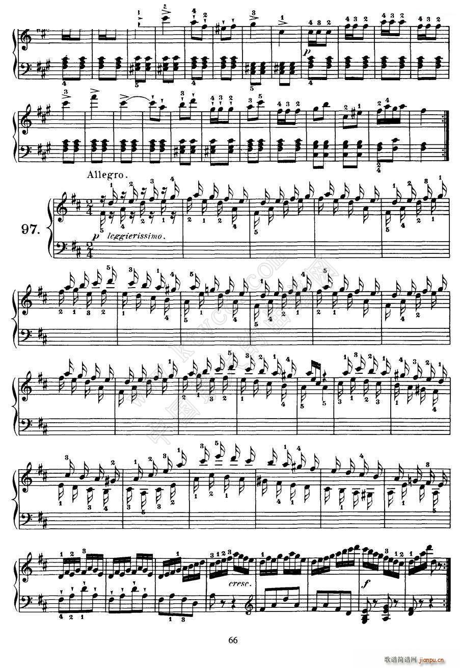 Czerny 100 Progressive Studies Op 139 91 100(钢琴谱)7