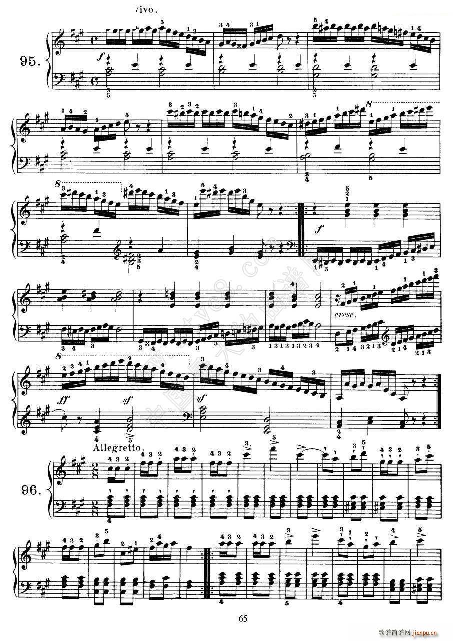 Czerny 100 Progressive Studies Op 139 91 100(钢琴谱)6