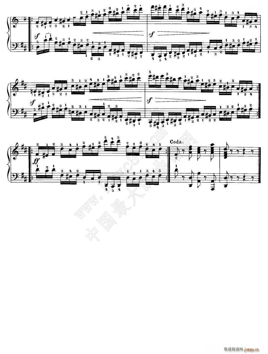 Czerny 40 Daily Exerci Op 337 20 25 40首日常训练曲(钢琴谱)7