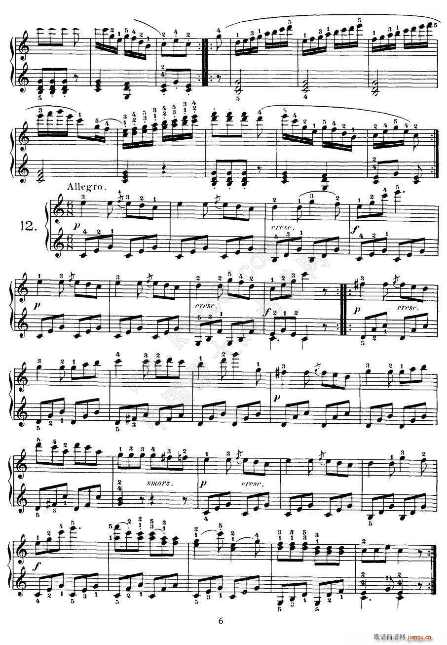 Czerny 100 Progressive Studies Op 139 1 21(钢琴谱)6