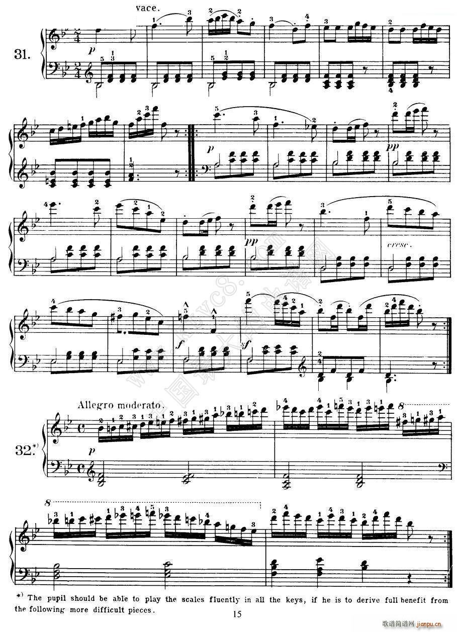 Czerny 100 Progressive Studies Op 139 22 36(钢琴谱)5