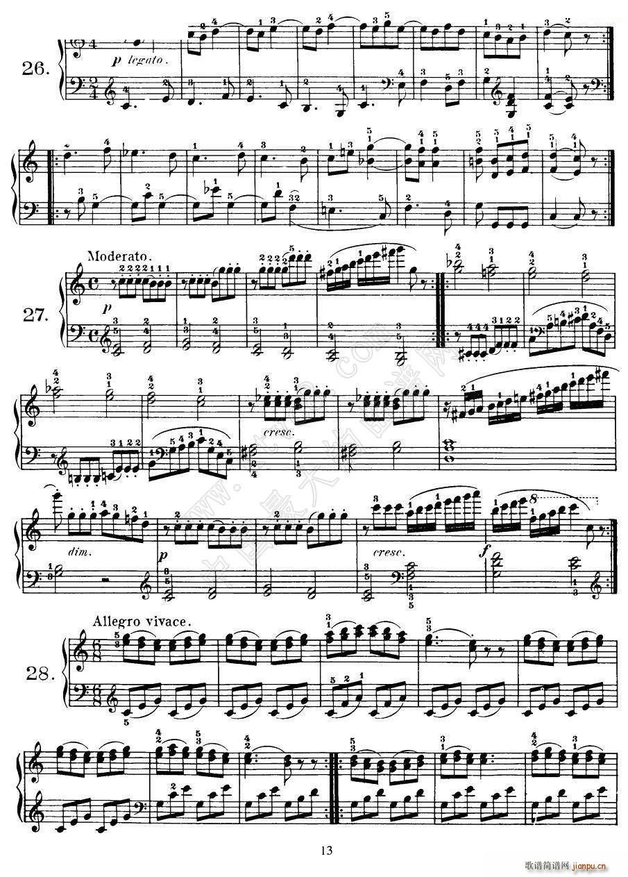 Czerny 100 Progressive Studies Op 139 22 36(钢琴谱)3