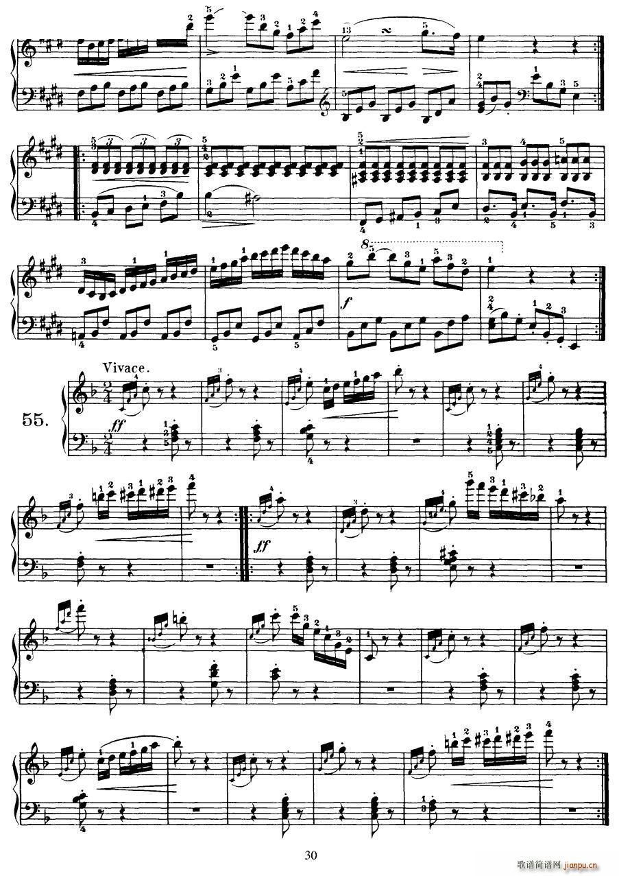 Czerny 100 Progressive Studies Op 139 47 57(钢琴谱)6