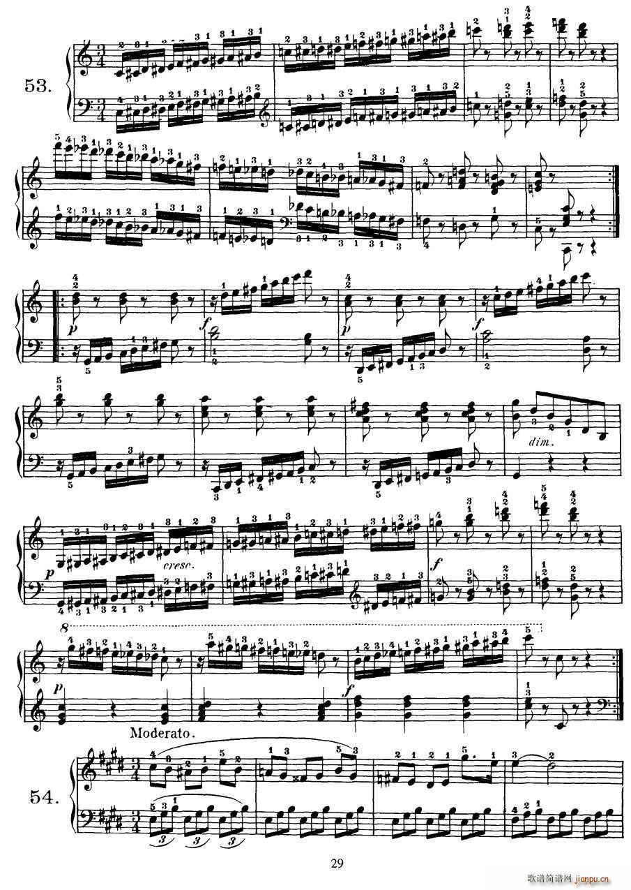 Czerny 100 Progressive Studies Op 139 47 57(钢琴谱)5