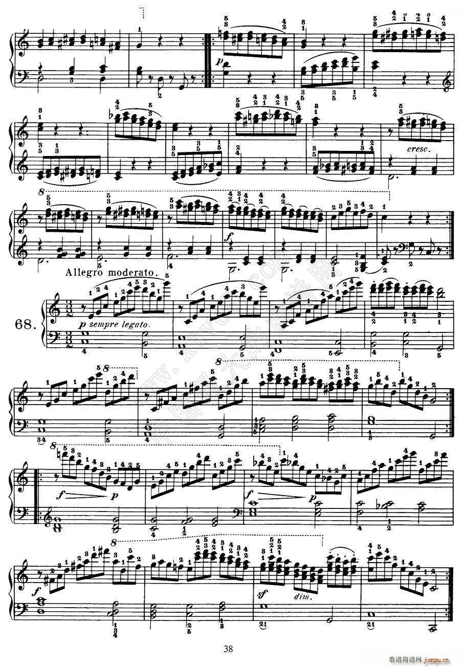 Czerny 100 Progressive Studies Op 139 58 68(钢琴谱)6