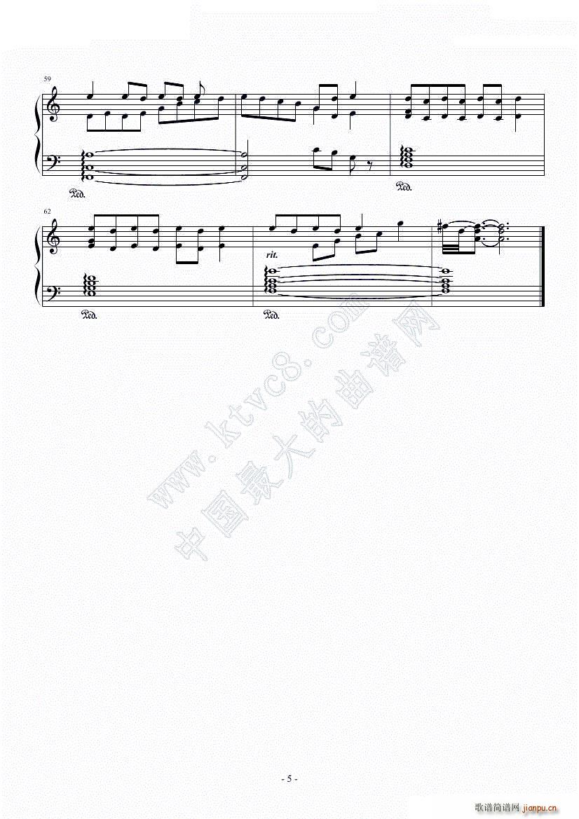 后悔之路 冒险岛背景音乐 冰之神殿 钓鱼场(钢琴谱)3