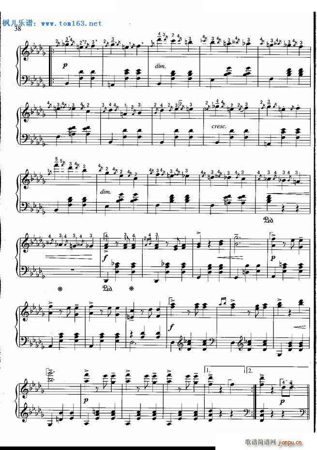 辉煌的大圆舞曲 肖邦(钢琴谱)5