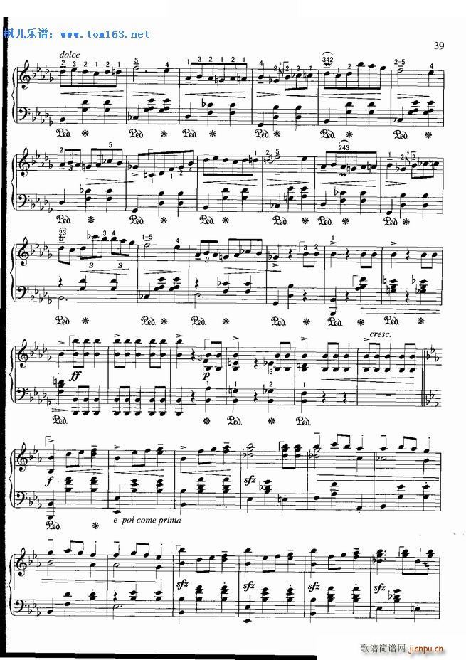 辉煌的大圆舞曲 肖邦(钢琴谱)6