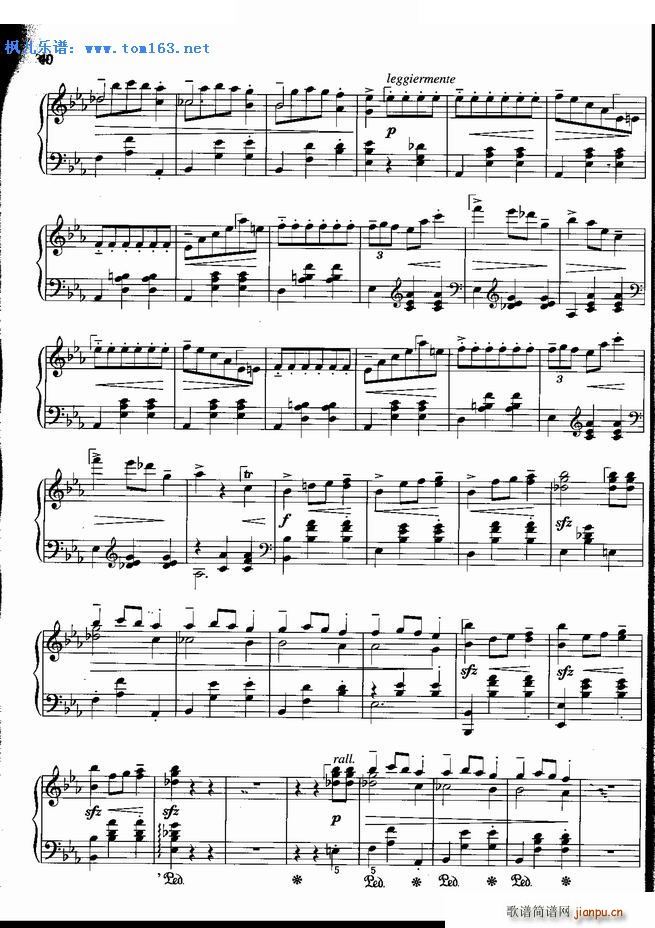 辉煌的大圆舞曲 肖邦(钢琴谱)7