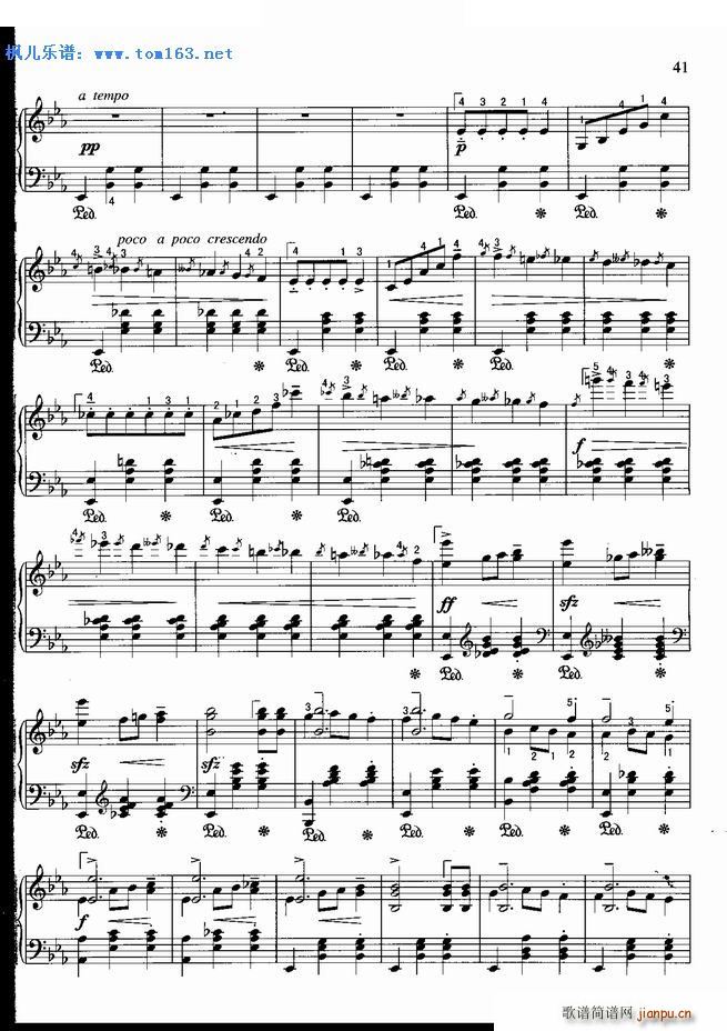 辉煌的大圆舞曲 肖邦(钢琴谱)8