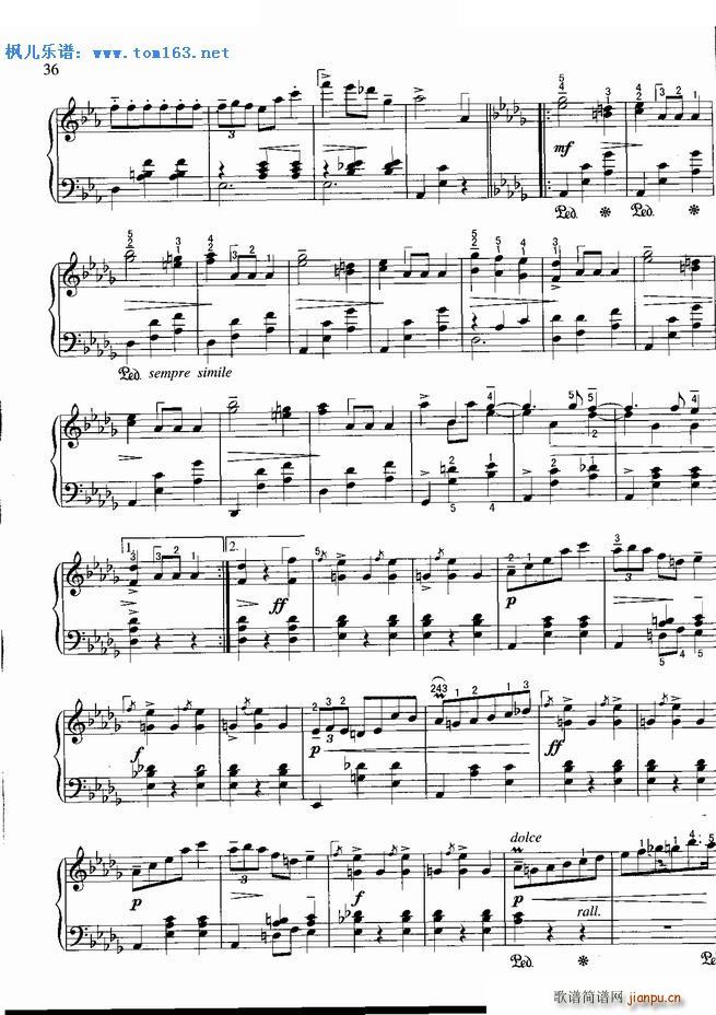 辉煌的大圆舞曲 肖邦(钢琴谱)3