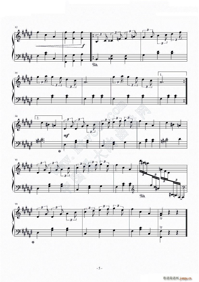 The Ideal(钢琴谱)5