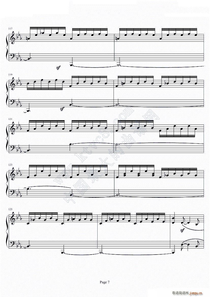 贝多芬第四钢琴奏鸣曲Op7(钢琴谱)3