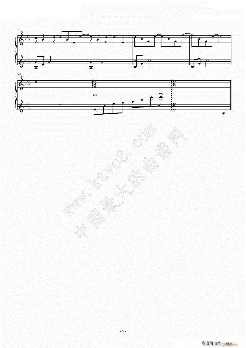 Dream of lights(钢琴谱)5