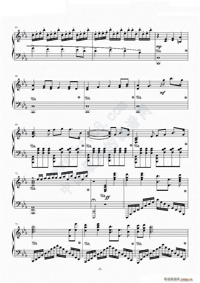 Guilty Crown 罪恶王冠 OST Krone(钢琴谱)5