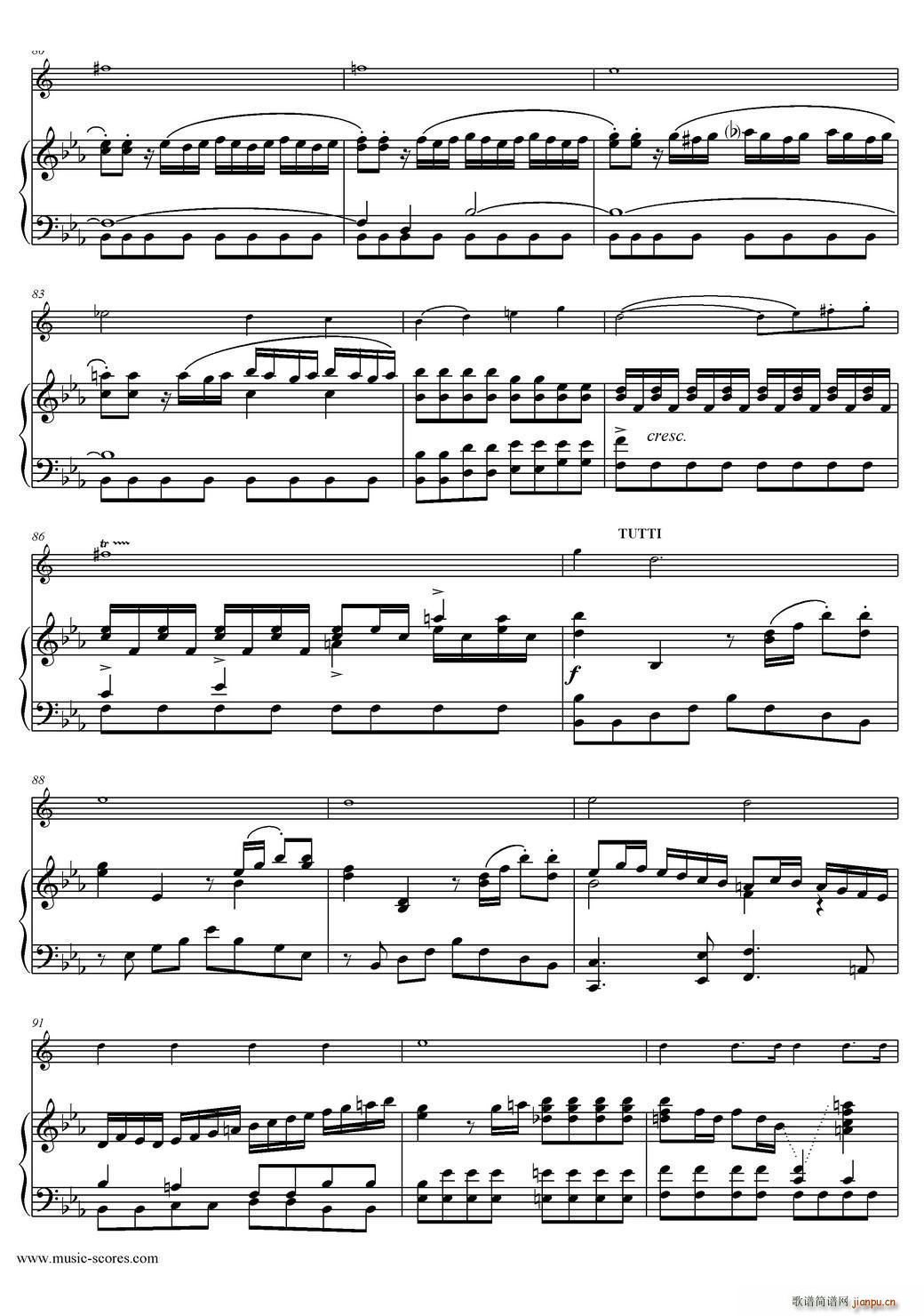 Mozart Concerto KV495 No 4 1st 中音萨克斯 钢琴伴奏(钢琴谱)6