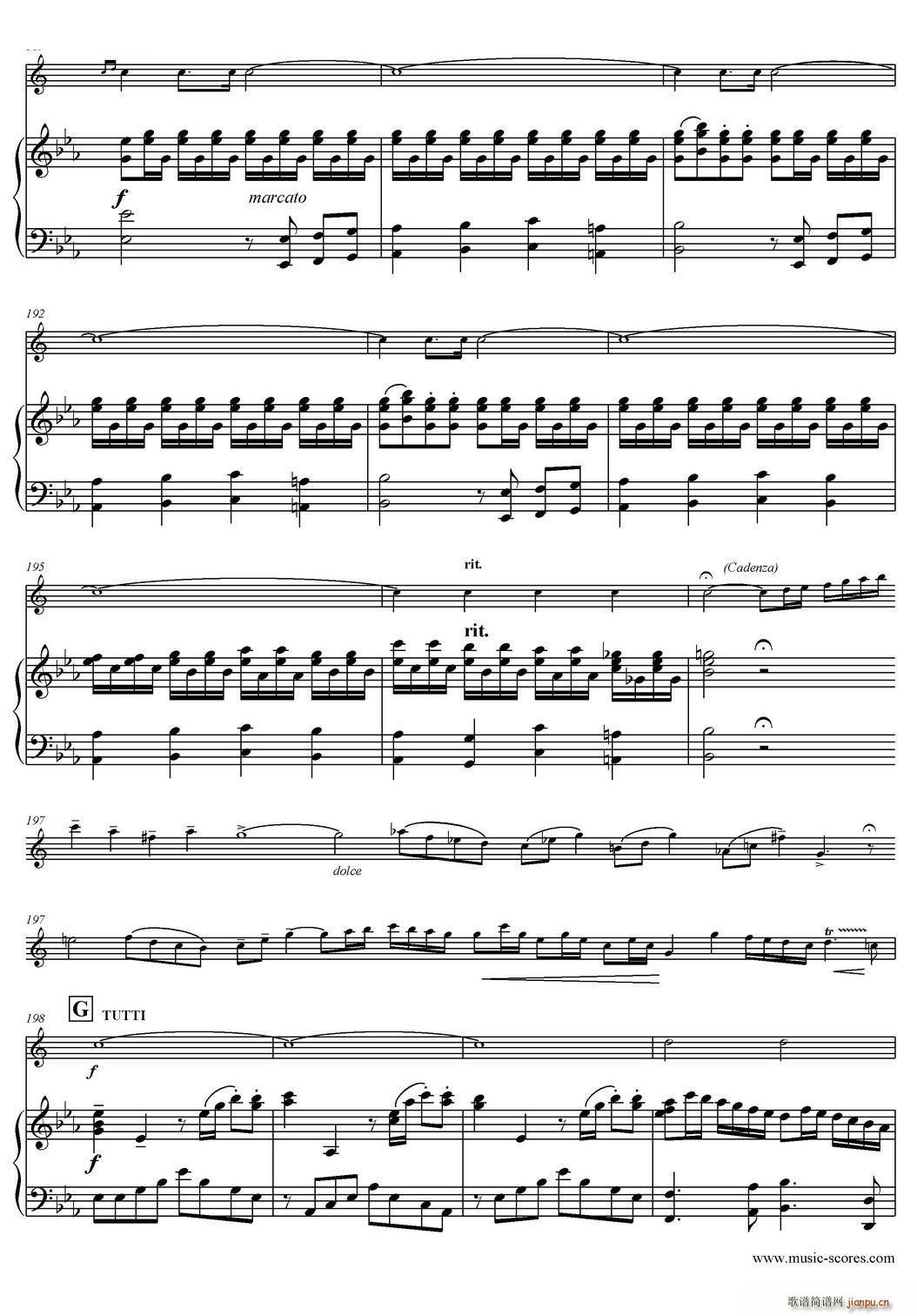 Mozart Concerto KV495 No 4 1st 中音萨克斯 钢琴伴奏(钢琴谱)13