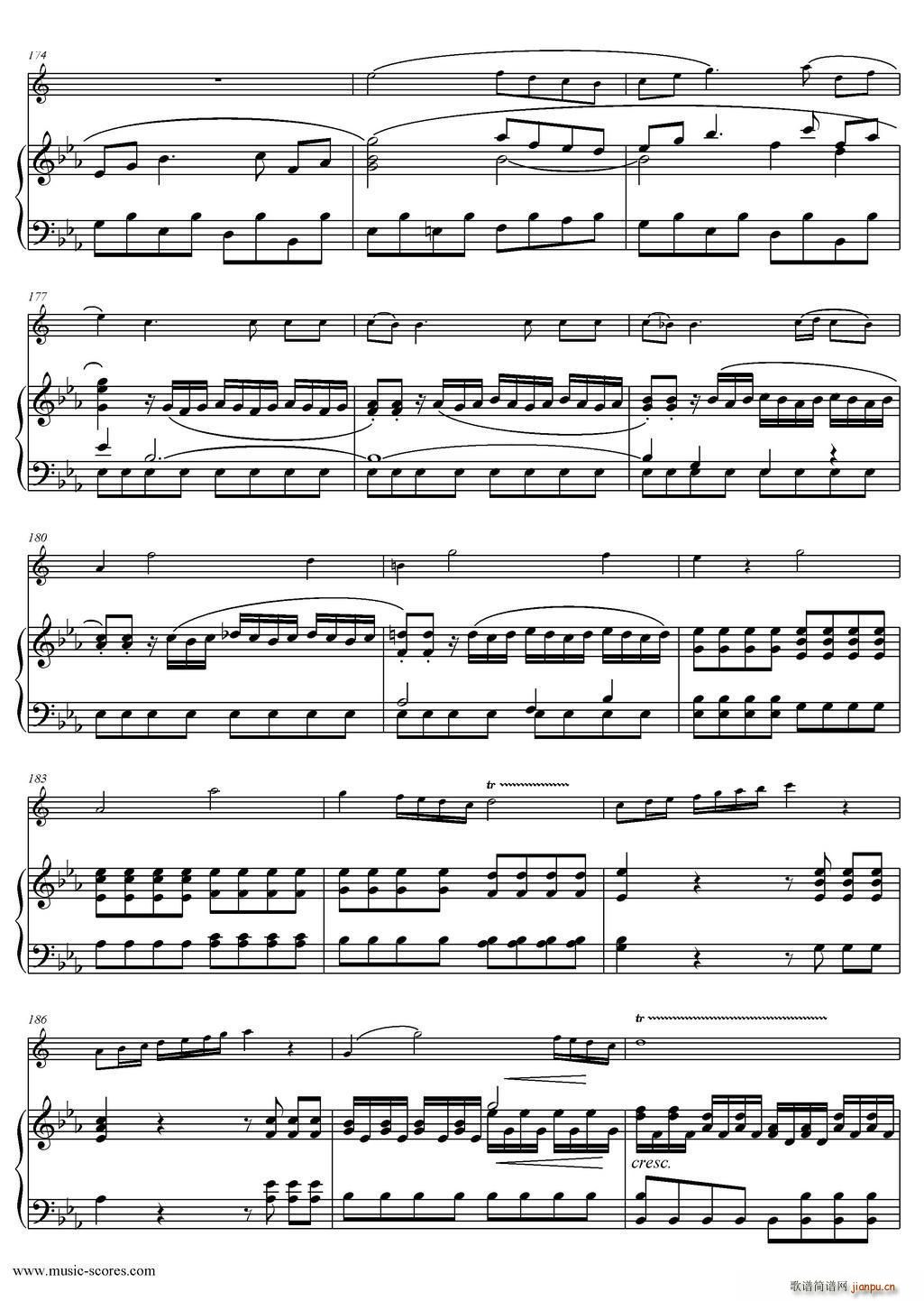 Mozart Concerto KV495 No 4 1st 中音萨克斯 钢琴伴奏(钢琴谱)12