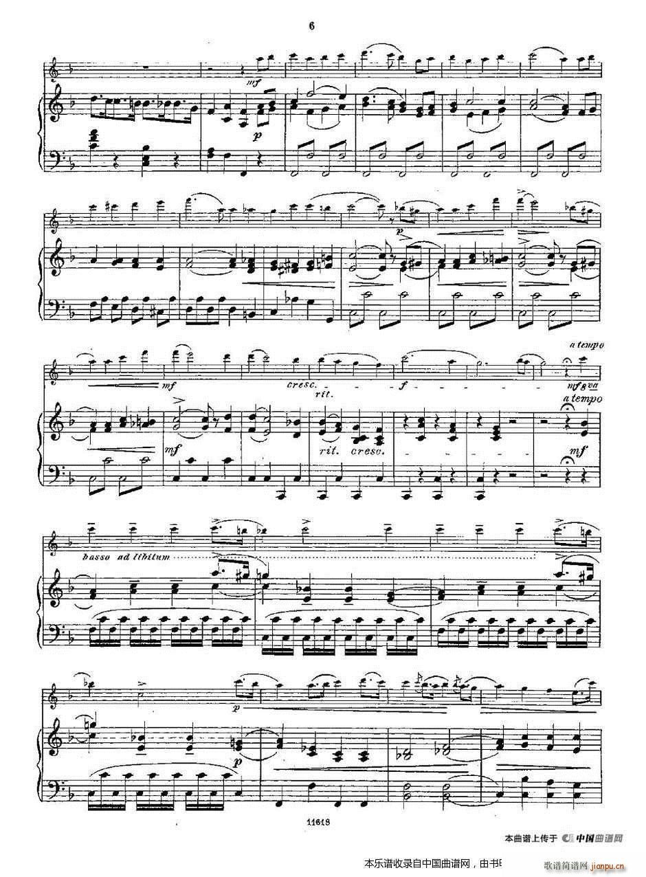 Opern Transcriptionen Op 45 3 长笛 钢琴伴奏(钢琴谱)6