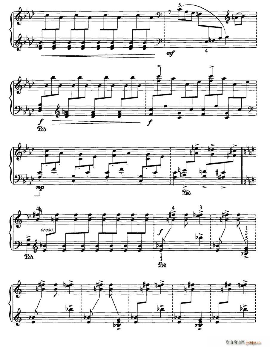 皮黄 李云迪(钢琴谱)10