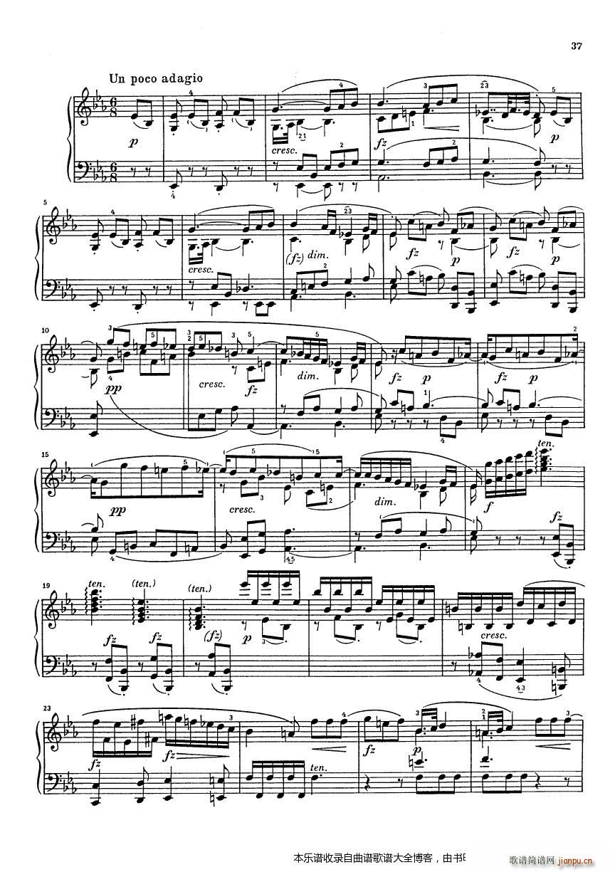 克莱门蒂g小调钢琴奏鸣曲9 16(钢琴谱)3