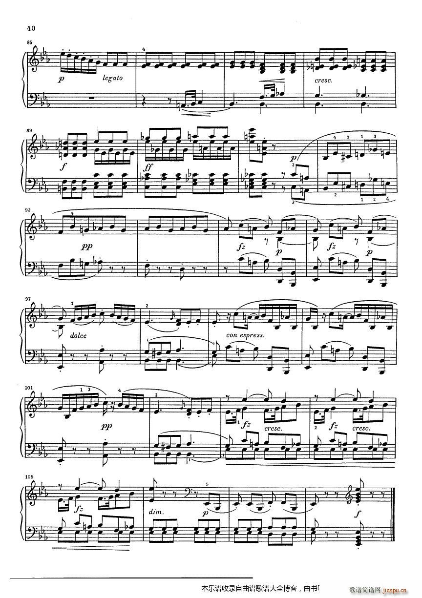 克莱门蒂g小调钢琴奏鸣曲9 16(钢琴谱)6