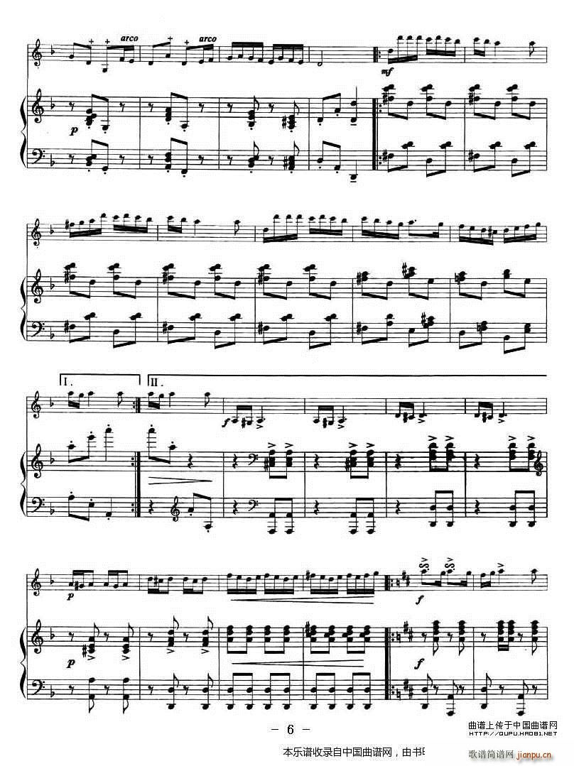 花儿为什么这样红 钢琴(钢琴谱)6