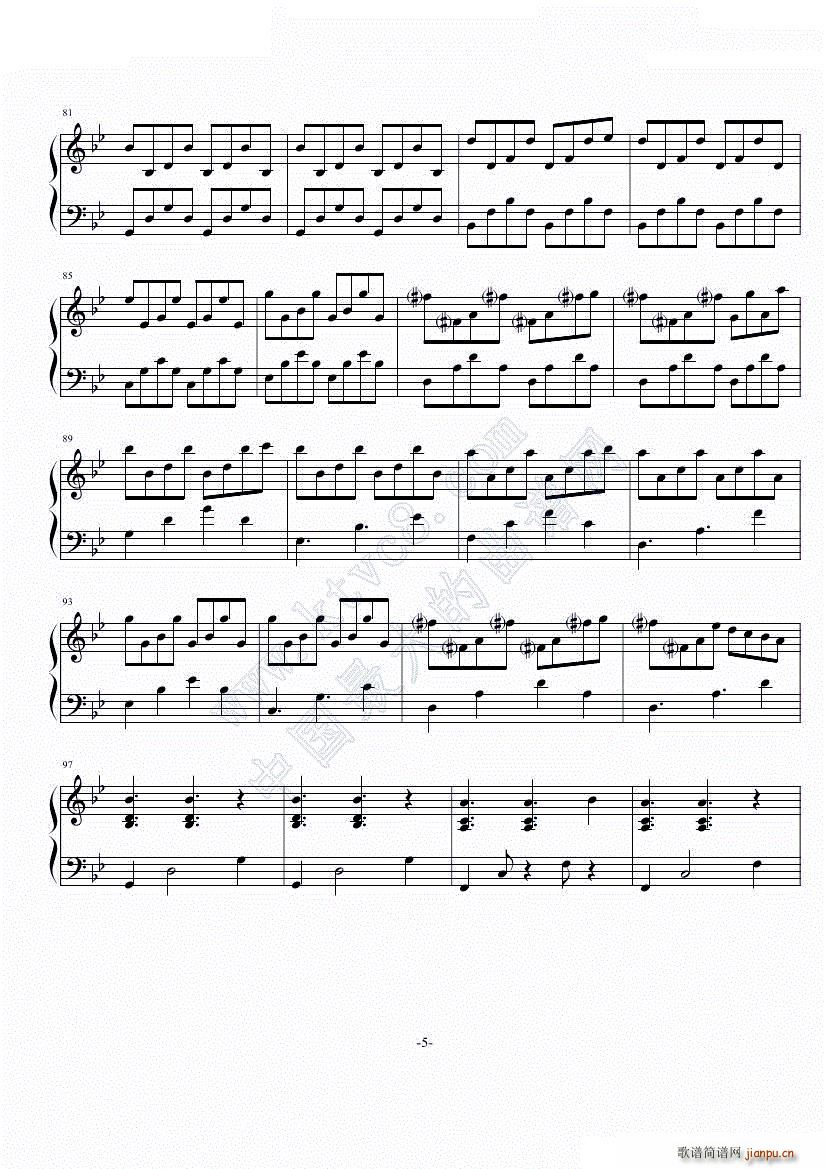 lebenslauf(钢琴谱)5