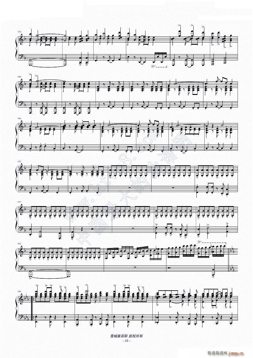 CCTV栏目主题曲串烧 14首(钢琴谱)10