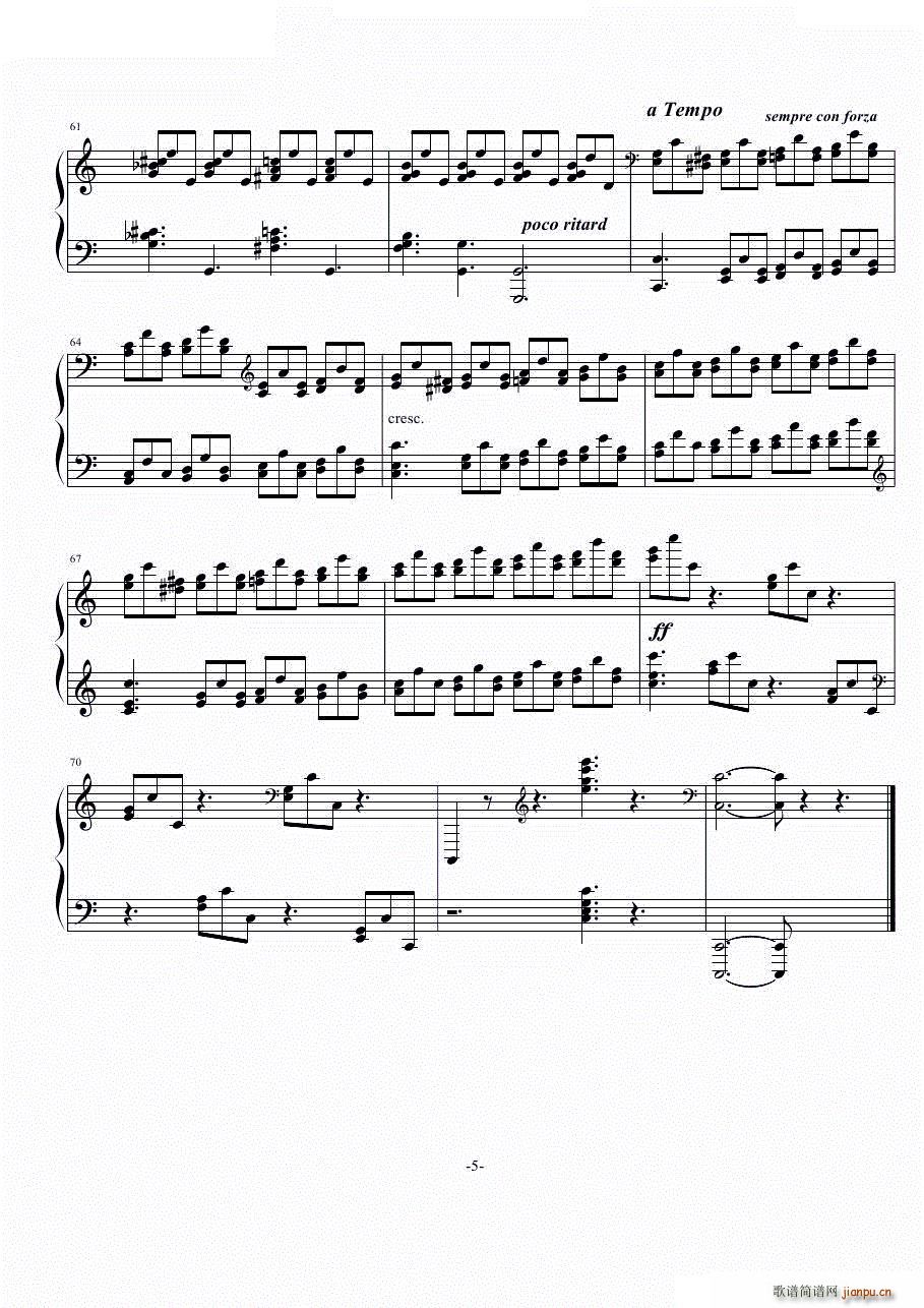 巧技练习曲op72no8(钢琴谱)5