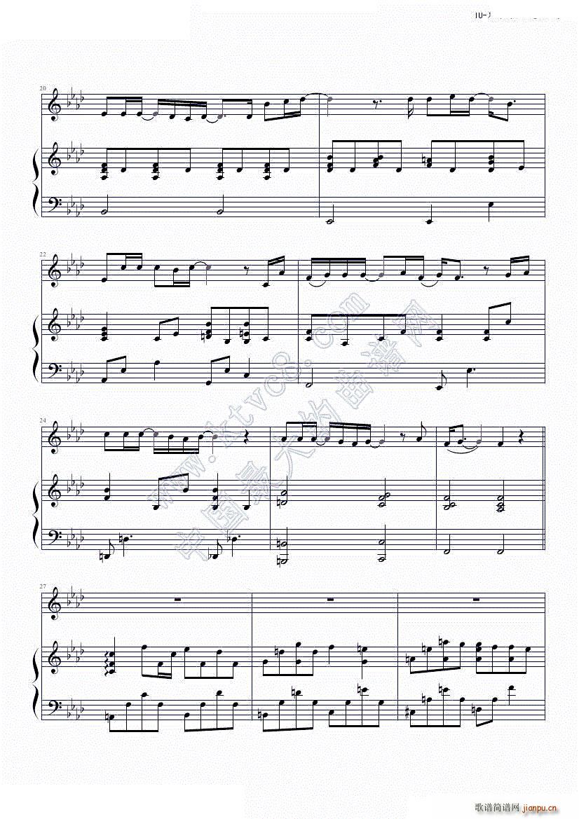 只有我不知道的事(钢琴谱)3