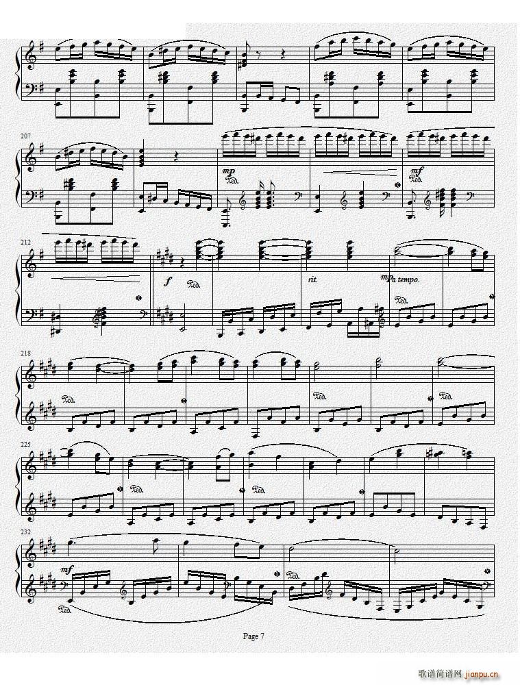 钢琴奏鸣曲Ⅰ 项道荣作品(钢琴谱)7