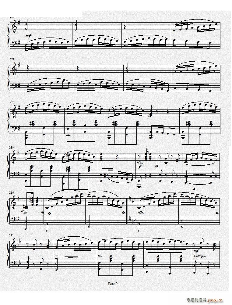 钢琴奏鸣曲Ⅰ 项道荣作品(钢琴谱)9