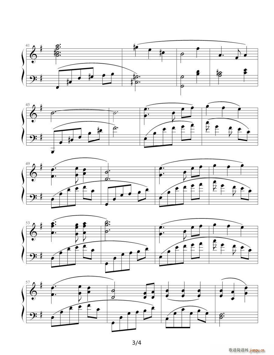 To Zanarkand 最终幻想 10 插曲(钢琴谱)3