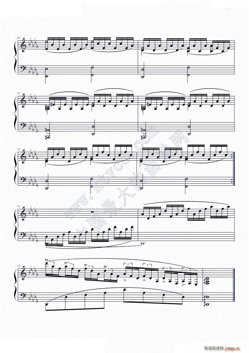 在星空中(钢琴谱)5