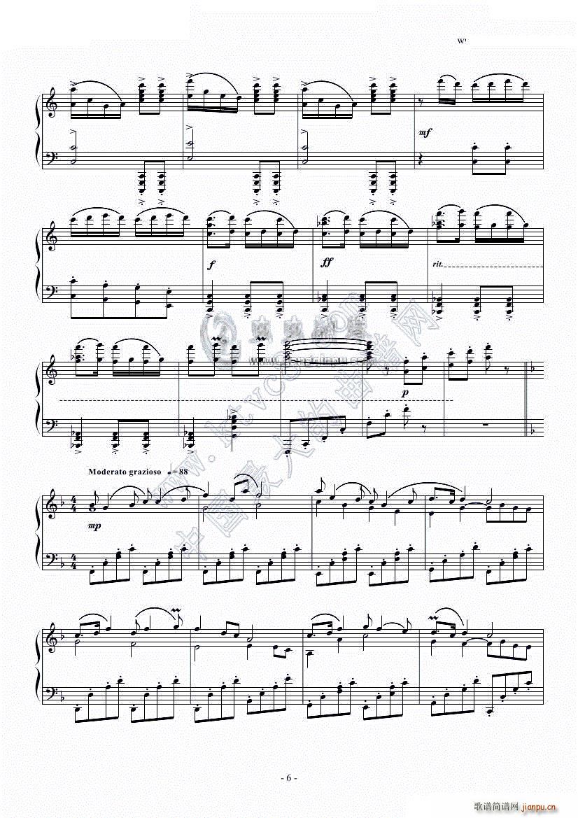 钢琴独奏精品 春节序曲 C调(钢琴谱)8